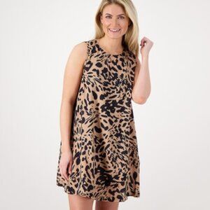 Jantzen Woven Sleeveless Keyhole Back Cover Up Dress NWT